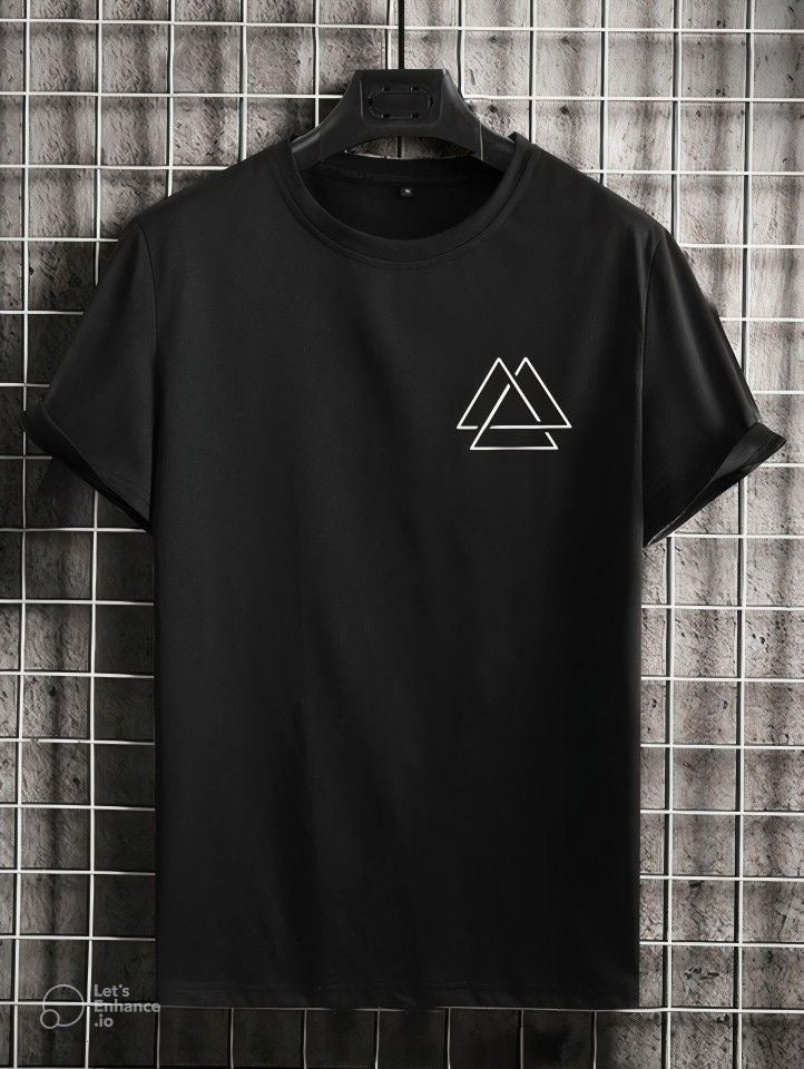 Camiseta Minimalista Geometric para Hombre - Algodón Licrado Premium