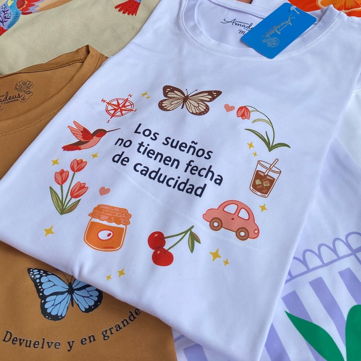 Camiseta Femenina Los Sueños - Algodón Licrado Premium